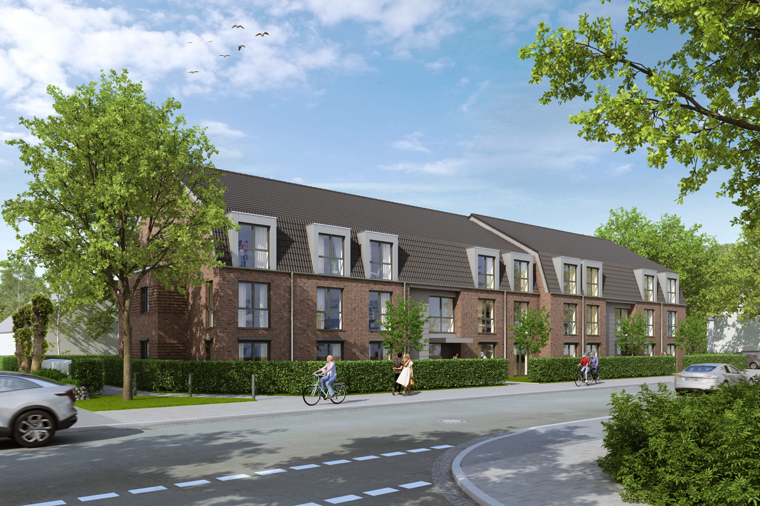 Straßenansicht des Linnhuus